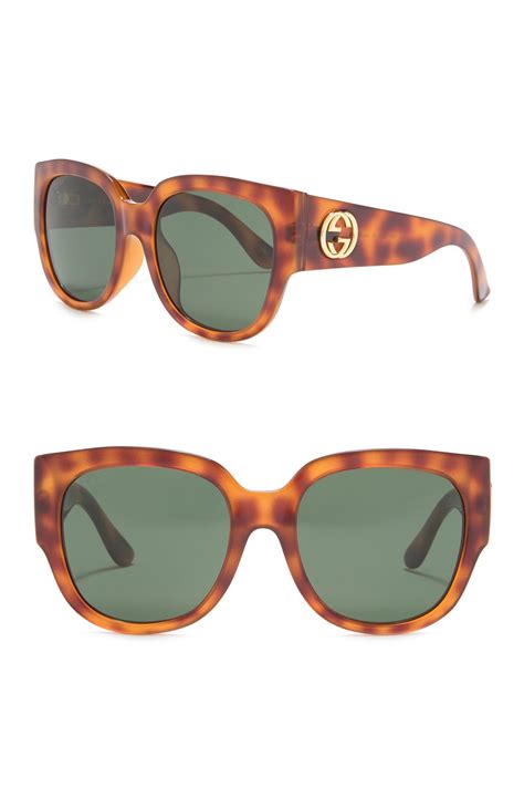 gucci oversized sunglasses nordstrom rack|55mm square sunglasses Gucci.